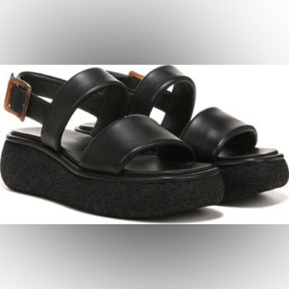 Vince Women's Laguna Platform Flatform Leather Sandals Chunky Walking Vacation